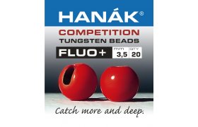 Tungstenov kuliky Hank Competition ... Tungstenov kuliky Hank Competition FLUO+ erven 2,0 mm, 20 ks