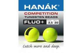 Tungstenov kuliky Hank Competition FLUO+ Chartreuse Tungstenov kuliky Hank Competition FLUO+ Chartreuse 2,0 mm, 20 ks