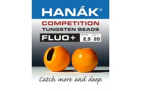 Tungstenov kuliky Hank Competition FLUO+ Oranov Tungstenov kuliky Hank Competition FLUO+ Oranov 2,0 mm, 20 ks