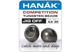 Tungstenov kuliky Hank Competition JIG OFF Black Nickel Tungstenov kuliky Hank Competition JIG OFF Black Nickel 2,3 mm, 20 ks