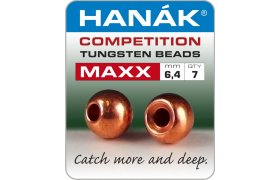 Tungstenov kuliky Hank Competition MAXX Mdn Tungstenov kuliky Hank Competition MAXX Mdn 6,4 mm, 7 ks