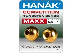 Tungstenov kuliky Hank Competition MAXX Zlat Tungstenov kuliky Hank Competition MAXX Zlat 6,4 mm, 7 ks