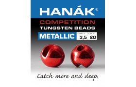 Tungstenov kuliky Hank Competition Metallic+ erven Tungstenov kuliky Hank Competition Metallic+ erven 2,0 mm, 20 ks