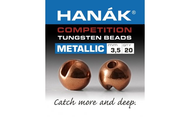 Tungstenov kuliky Hank Competition Metallic+ Hnd Tungstenov kuliky Hank Competition Metallic+ Hnd 2,0 mm, 20 ks