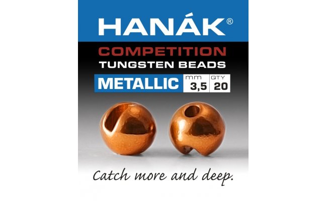 Tungstenov kuliky Hank Competition Metallic+ Oranov Tungstenov kuliky Hank Competition Metallic+ Oranov 2,0 mm, 20 ks