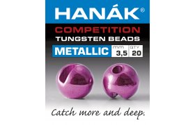 Tungstenov kuliky Hank Competition Metallic+ Rov Tungstenov kuliky Hank Competition Metallic+ Rov 2,0 mm, 20 ks