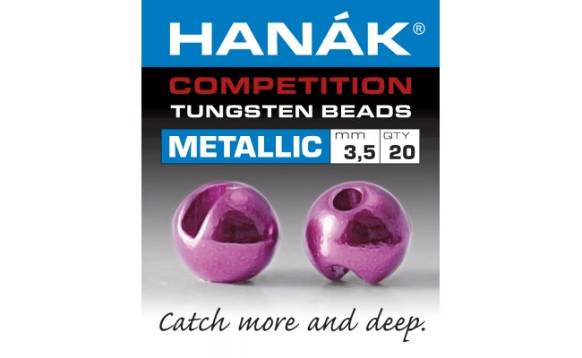 Tungstenov kuliky Hank Competition Metallic+ Rov Tungstenov kuliky Hank Competition Metallic+ Rov 2,0 mm, 20 ks