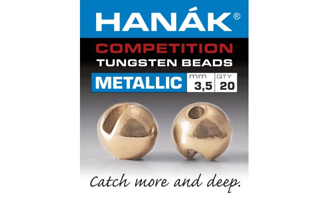 Tungstenov kuliky Hank Competition Metallic+ Rov zlato Tungstenov kuliky Hank Competition Metallic+ Rov zlato 2,0 mm, 20 ks
