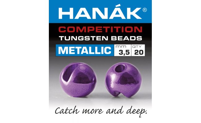 Tungstenov kuliky Hank Competition Metallic+ Svetl fialov Tungstenov kuliky Hank Competition Metallic+ Svtle fialov 2,0 mm, 20 ks
