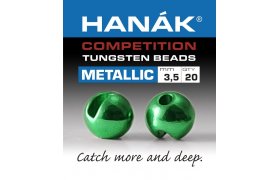 Tungstenov kuliky Hank Competition ... Tungstenov kuliky Hank Competition Metallic+ Zelen 2,0 mm, 20 ks