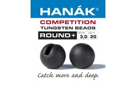 Tungstenov kuliky Hank Competition ROUND+ ern matn Tungstenov kuliky Hank Competition ROUND+ ern matn 2,0 mm, 20 ks