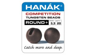 Tungstenov kuliky Hank Competition ROUND+ Hnd matn Tungstenov kuliky Hank Competition ROUND+ Hnd matn 2,8 mm, 20 ks