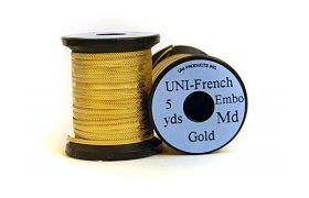 UNI Products French Embossed Tinsel 5 yds UNI Products French Embossed Tinsel 5 yds Gold