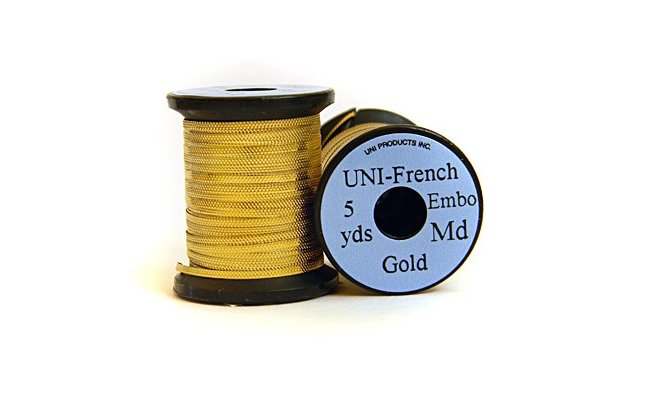 UNI Products French Embossed Tinsel 5 yds UNI Products French Embossed Tinsel 5 yds Gold