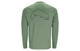 UV triko s dlouhm rukvem Simms Tech Tee Artist Series Trout Outline & Field UV triko s dlouhm rukvem Simms Tech Tee Artist Series Trout Outline & Field S