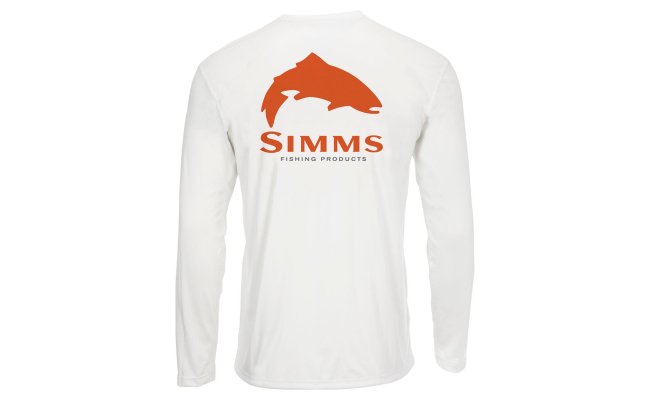 UV triko Simms Solar Tech Tee Trout Logo White UV triko Simms Solar Tech Tee Trout Logo White S