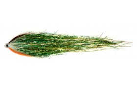 Velk trubicov streamer napodobujc okouna Velk trubicov streamer napodobujc okouna, vel. 35 cm