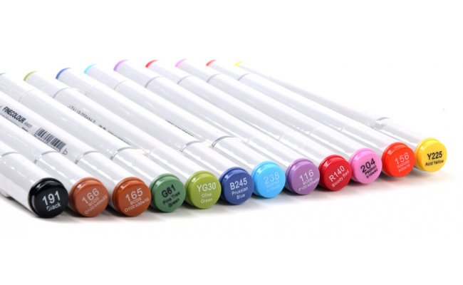 Vodost�l� dobarvovac� fixy Leichi Waterproof Double Head Pens Vodost�l� dobarvovac� fixy Leichi Waterproof Double Head Pens