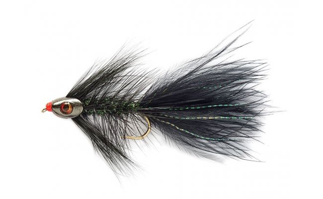 Woolly Bugger Black Skullhead Woolly Bugger Black Skullhead, vel. 4