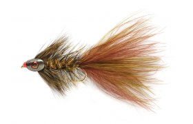Woolly Bugger Grizzly Skullhead Woolly Bugger Grizzly Skullhead, vel. 4