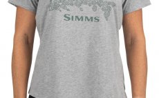 Dmsk triko Simms Floral Trout Grey Heather