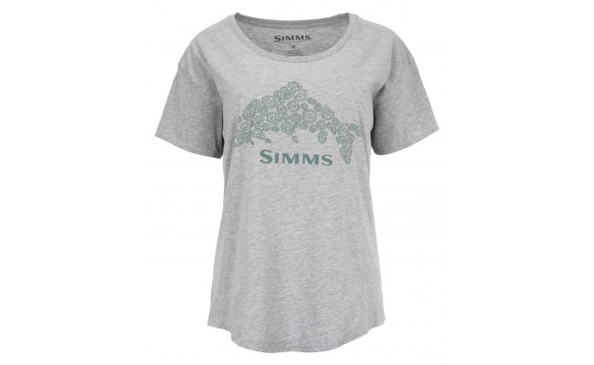 Dmsk triko Simms Floral Trout Grey Heather Dmsk triko Simms Floral Trout Grey Heather XS