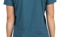 Dmsk triko Simms Floral Trout Steel Blue Heather