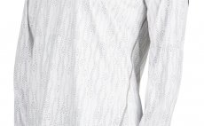 D�msk� triko Simms SolarFlex Crewneck Lily Pad White