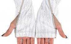 D�msk� triko Simms SolarFlex Crewneck Lily Pad White