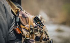 Drk prutu Smith Creek Rod Clip+ With Zinger Orange