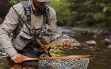 Drk prutu Smith Creek Rod Clip+ With Zinger Orange