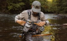 Drk prutu Smith Creek Rod Clip+ With Zinger Orange