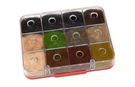 Dubbingov� box Fulling Mill Euro Nymph ... Dubbingov� box Fulling Mill Euro Nymph Flash Dubbing Selection - Mix 12 barev