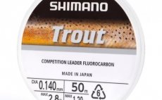 Fluorocarbonov� n�vazcov� vlasec Shimano Trout Competition Fluoro 50 m; 0,14 mm; 1,29 kg