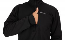 Funk�n� mikina Simms Thermal 1/4 Zip Top Black