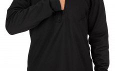 Funk�n� mikina Simms Thermal 1/4 Zip Top Black