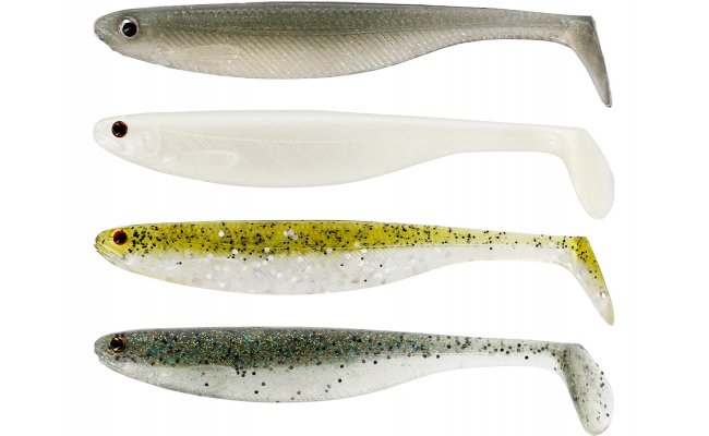 Gumov rybiky Westin ShadTeez Slim Shadtail Clear Water Mix 15 Gumov rybiky Westin ShadTeez Slim Shadtail Clear Water Mix 15 - 1 g; 5 cm