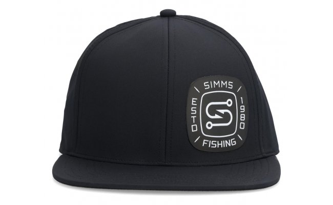Kiltovka Simms Flatbill Cap Black  Kiltovka Simms Flatbill Cap Black 