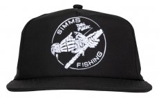 Kiltovka Simms Unstructured Flat Brim Cap Black