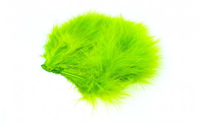 Marabou pe Whiting Super 'Bou Marabou pe Whiting Super 'Bou fluo chartreuse
