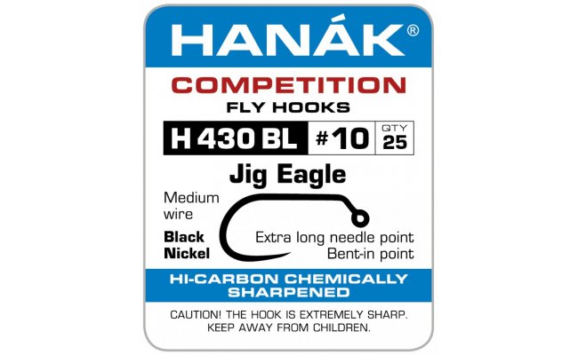 Mukask hek jigov Hank Competition Eagle Mukask hek jigov Hank Competition Eagle ern . 8, 25 ks (H430BL)