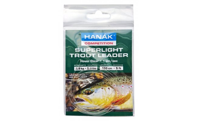 Polyleaderov� n�vazec Han�k Competition Superlight Trout 1,5 m Polyleaderov� n�vazec Han�k Competition Superlight Trout 1,5 m - Hover, �ir�