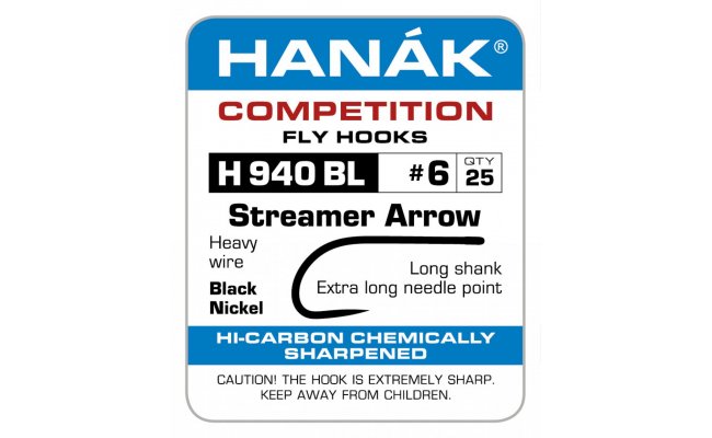 Mukask streamereov hek Hnk Competiton Streamer Arrow (H940BL) Mukask streamereov hek Hnk Competiton Streamer Arrow . 6, 25 ks (H940BL)