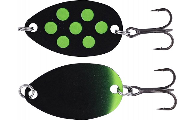 Pstruhov plandavka Westin Fidusen Black & Green Dots Pstruhov plandavka Westin Fidusen Black & Green Dots - 2,8 g; 3,2 cm