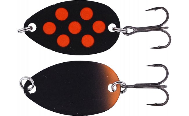 Pstruhov plandavka Westin Fidusen Black & Orange Dots Pstruhov plandavka Westin Fidusen Black & Orange Dots - 2,8 g; 3,2 cm