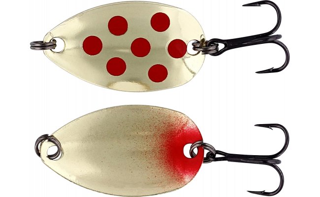 Pstruhov plandavka Westin Fidusen Gold & Red Dots Metallic Pstruhov plandavka Westin Fidusen Gold & Red Dots Metallic - 2,8 g; 3,2 cm