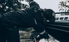 Ryb��sk� bunda Simms CX Jacket Black