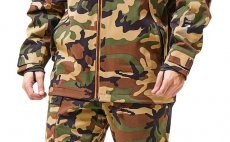 Ryb��sk� bunda Simms CX Jacket Woodland Camo