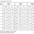 Rybářská bunda Simms Fall Run Hoody Chestnut - Tabulka velikostí