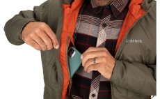 Ryb��sk� bunda Simms Fall Run Hoody Dark Stone